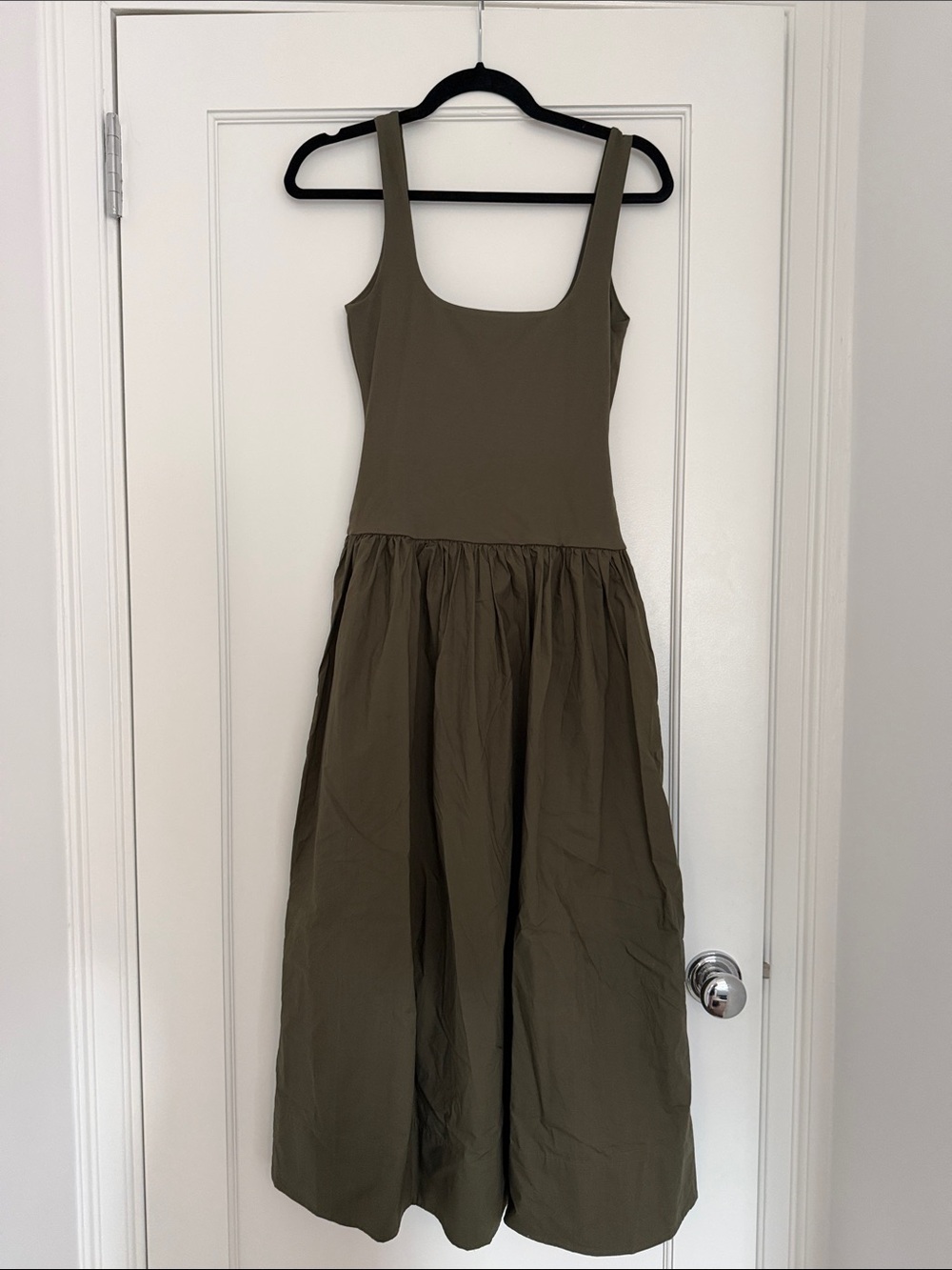 Banana Republic Olive Green Midi Dress - Picture 2 of 4